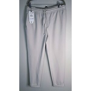 Zara Jogger Knit Easy Care Pants Size L Neutral Elastic Waist NWT Minimalist